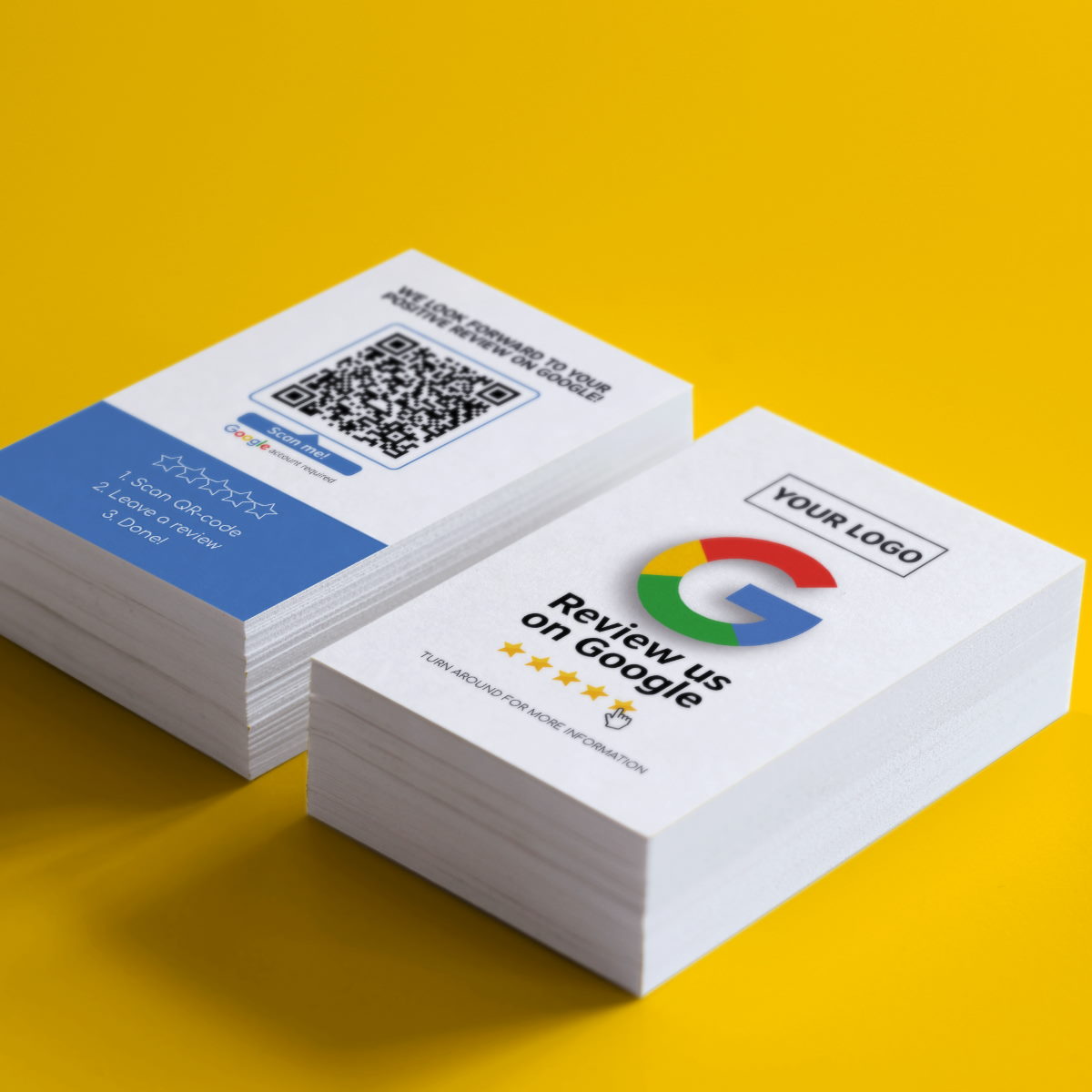 Review us on Google business card Minimal