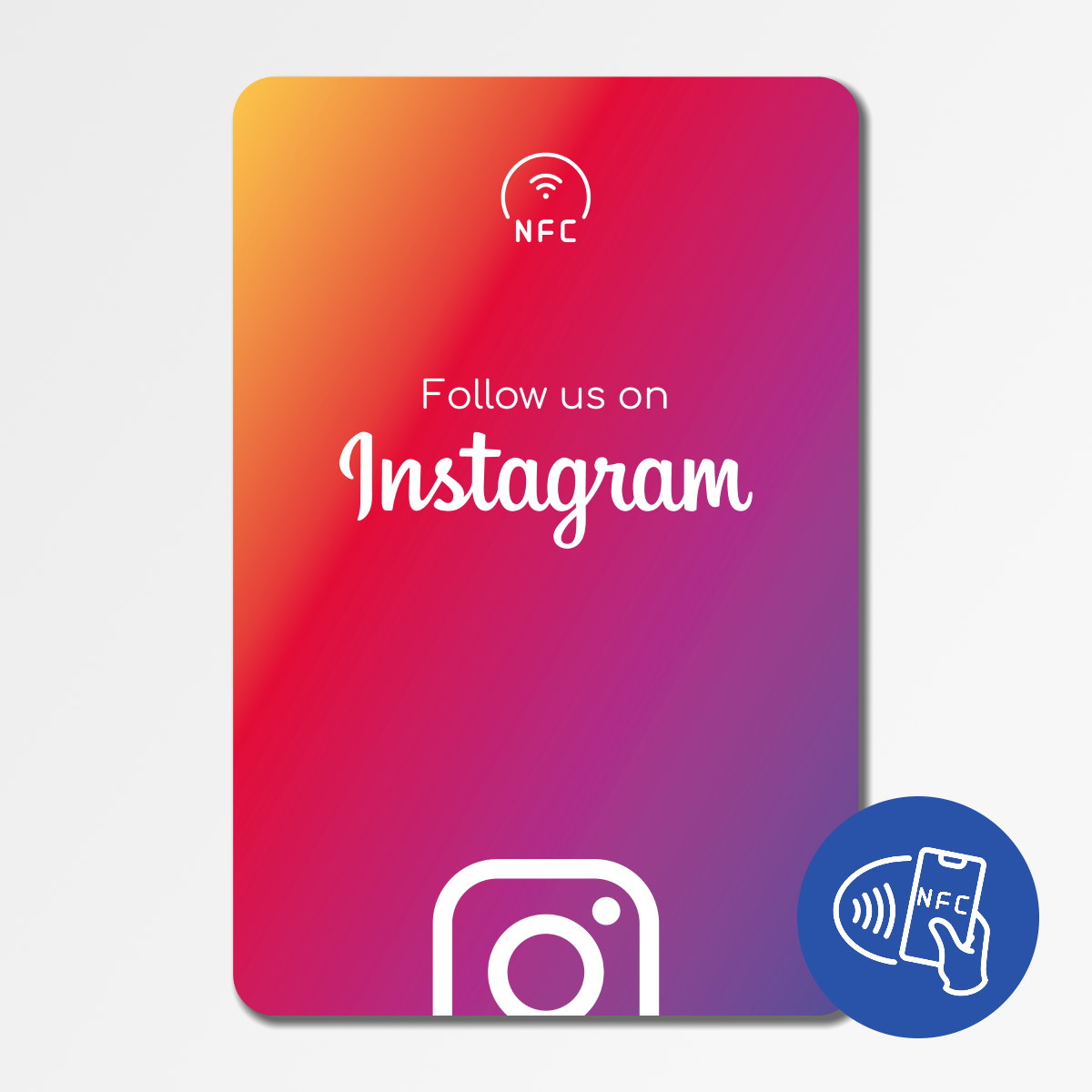 Seguici su Instagram Biglietto da visita NFC Tap