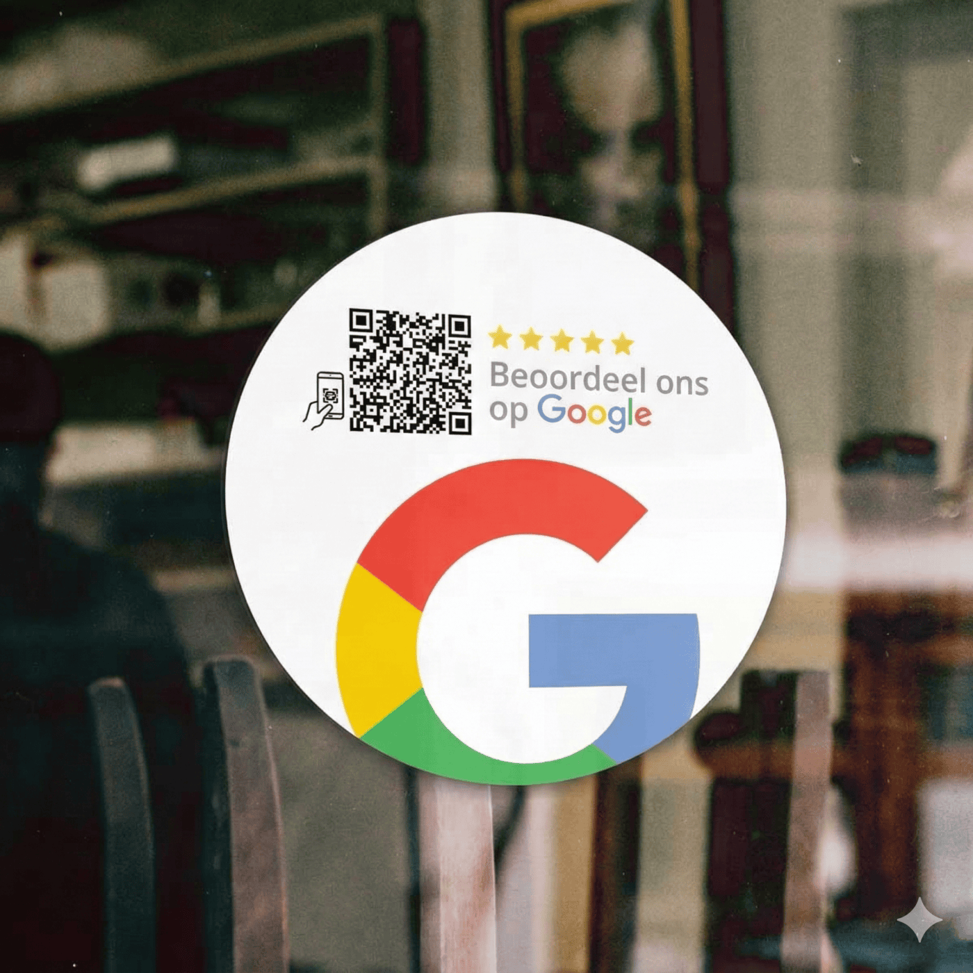 Beordeel ons op google Beoordeel ons op Google Sticker Iconisch - Afbeelding 1