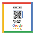 Review us on Google Sticker Square with Google review QR code - Image 2