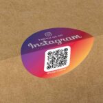 Instagram QR Étiquettes autocollantes de code Couleur du rouleau – Image 2