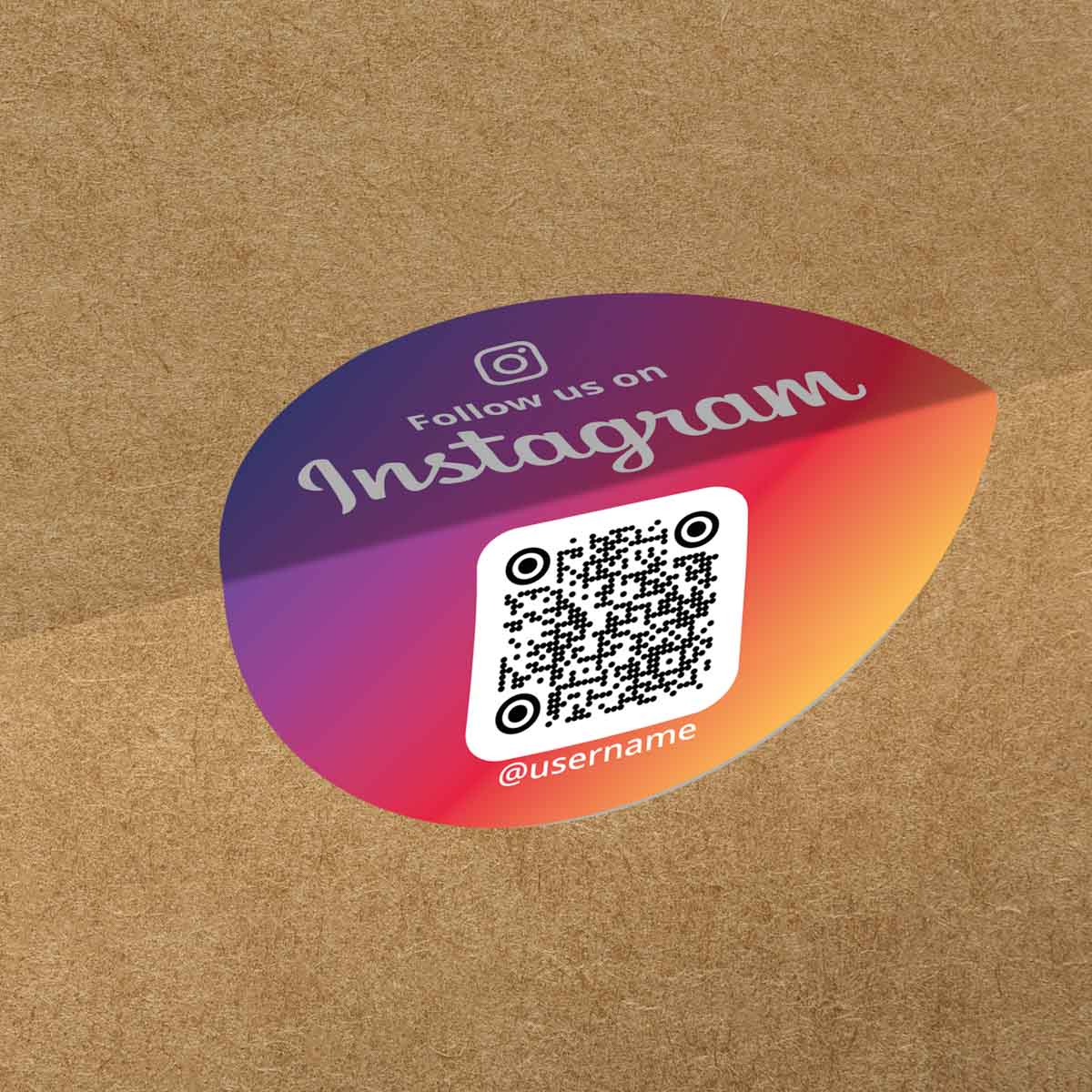 Instagram QR Étiquettes autocollantes de code Couleur du rouleau – Image 2