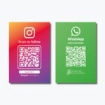 Instagram & WhatsApp Starter-visitekaartje - QR-code