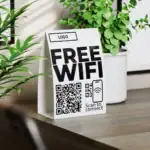 WIFI QR Kode Bordstativ Fed - Billede 2