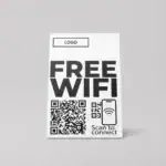 WIFI QR Kode Bordstativ Fed - Billede 3