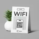 WIFI QR Supporto tabella codici Pulito - immagine 4