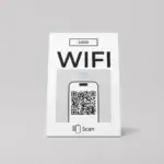 WIFI QR Supporto tabella codici Pulito