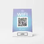 WIFI QR Code Table Stand Fancy