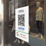 Google Sticker with review QR code & Google score with Google Review QR Code