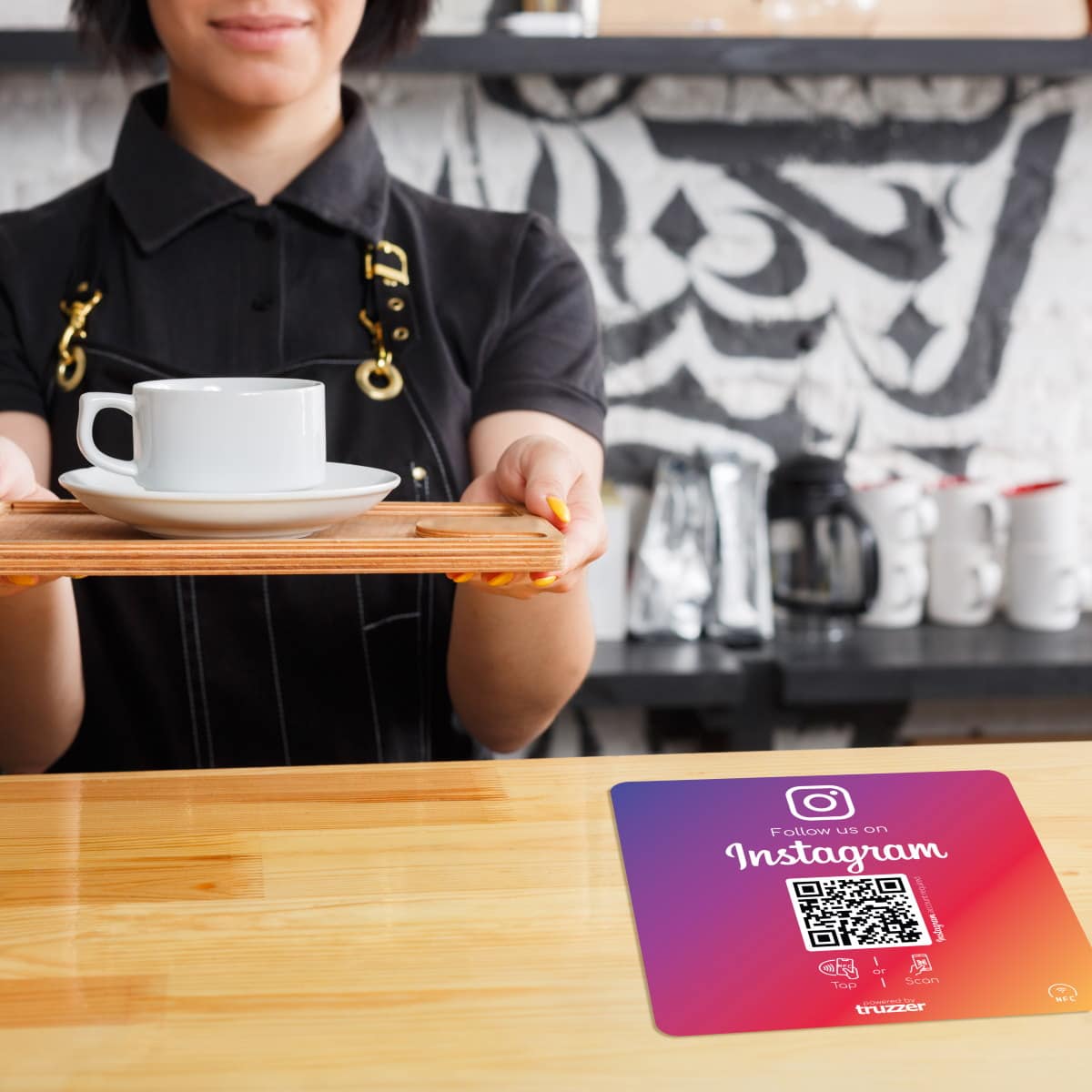 Instagram NFC Klistermärke "Square" med Instagram QR-kod - Bild 5