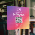 Instagram NFC Klistermärke "Square" med Instagram QR-kod - Bild 2