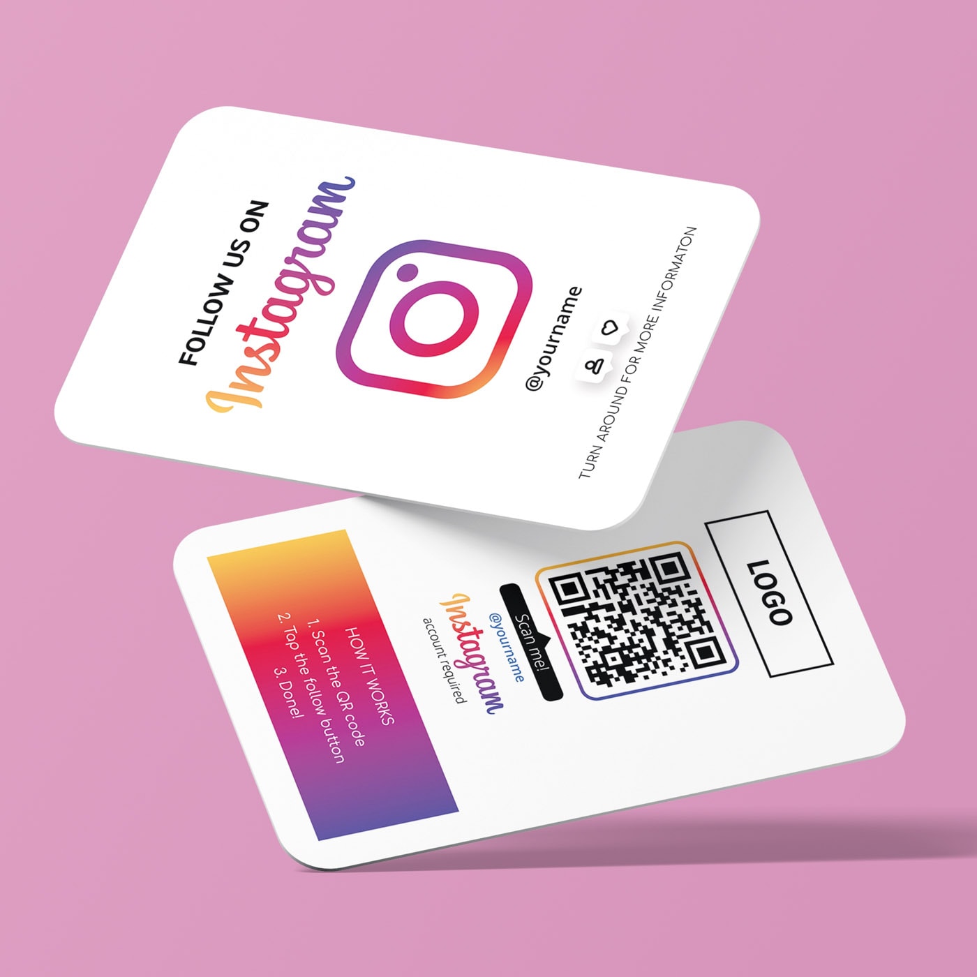 follow-us-in-instagram-business-clean-card-qr-code-truzzer-3-von-4-2.jpg Follow us on Instagram business card "Clean" - Bilde 1