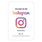 Follow us on Instagram business card "Clean" - Bilde 2