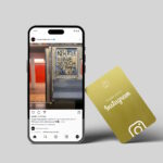 Śledź nas na Instagram metalowa wizytówka NFC „Tap” - obrazek 3