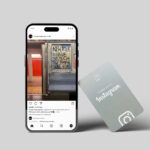 Śledź nas na Instagram metalowa wizytówka NFC „Tap” - obrazek 4