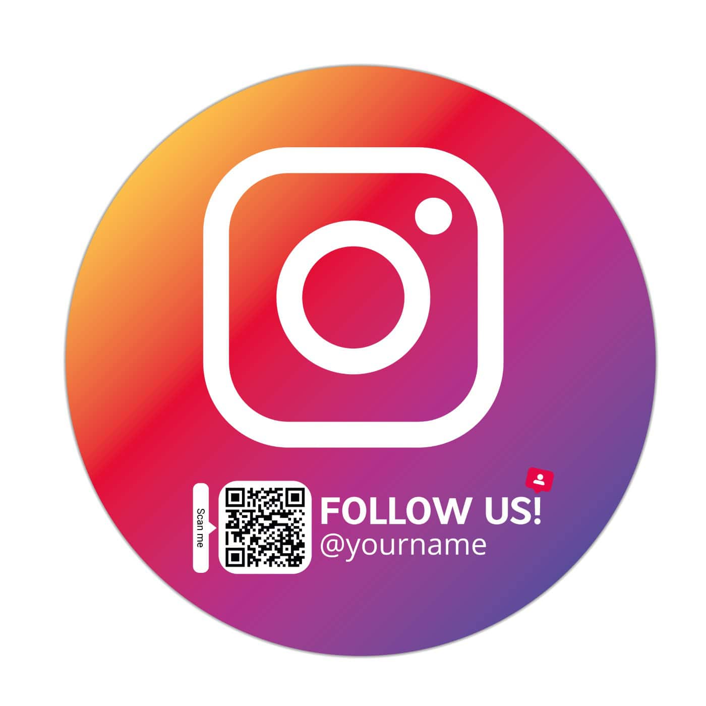 Seguici su Instagram Colore icona adesivo - immagine 2