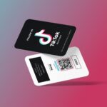 Följ oss på TikTok Visitkort "Clean"