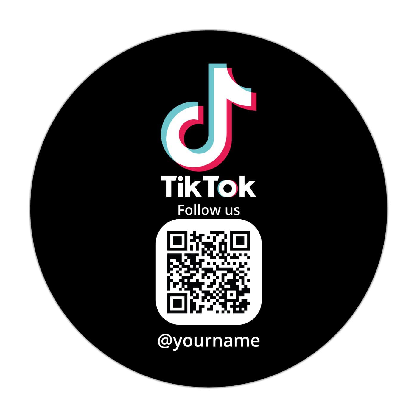 follow-us-on-tiktok-sticker-qr-code-truzzer-icon-3.jpg TikTok Sticker "Minimal" - Image 1