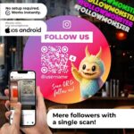 Instagram FollowMonster Sticker | QR Code Sticker | Follower Magnet in 3 Sizes - Image 2