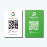 Google & WhatsApp Startervisitkort - QR-kod