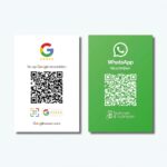 Google & WhatsApp Starter-visitekaartje - QR-code