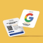 Google Reviewkaart Vierkant