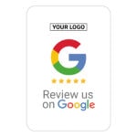 Google Review Business Card "clean" with Google review QR Code - Image 4