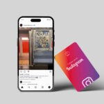 Follow Us On Instagram NFC Business Card "Tap"