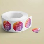 Instagram Follower QR Code Sticker Label Roll - Image 2