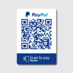 PayPal payer QR autocollant de code