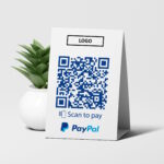 PayPal Pay QR Code Table Tent