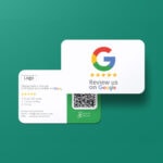 Google Review Business Card Icon "Refresh" with Google Review QR with Google Review QR Code - Image 8