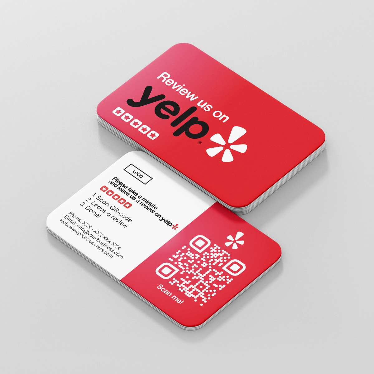 review-us-on-yelp-business-card-color-with-review-qr-code-color-truzzer-1.jpg Yelp! Recensione Biglietto da Visita Colore con Yelp recensione Codice QR - immagine 1