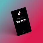 Síguenos en TikTOk NFC Tarjeta de presentación "Tap"
