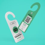 Review us on TripAdvisor hotel door hanger with TripAdvisor review QR code - Image 2