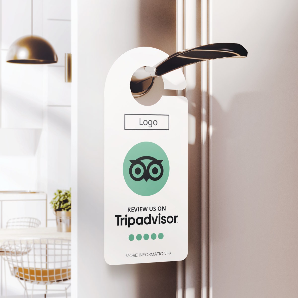 tripadvisor-review-door-hanger-for-hotels-truzzer-s-1.jpg Review us on TripAdvisor hotel door hanger with TripAdvisor review QR code - Image 1