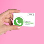 WhatsApp business card Iconic with WhatsApp Chat QR code