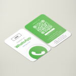 WhatsApp business card Simple with WhatsApp Chat QR code - Image 2