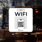 WIFI QR Codice adesivo Pulito - immagine 2
