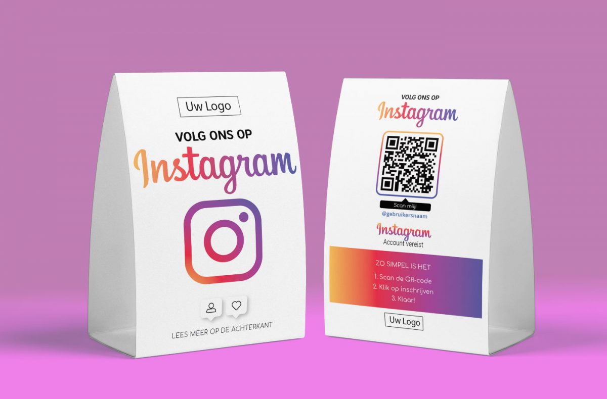 instagram table tent clean nl
